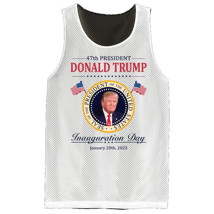 Donald Trump 4th President Inauguration Day Mesh Reversible Basketball Jersey Tank