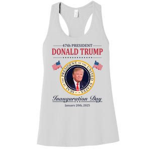 Donald Trump 4th President Inauguration Day Women's Racerback Tank