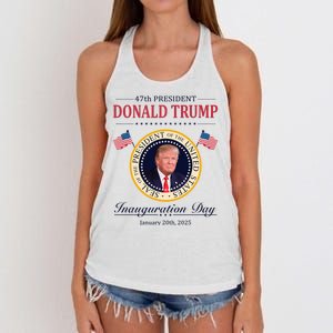 Donald Trump 4th President Inauguration Day Women's Knotted Racerback Tank