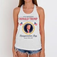 Donald Trump 4th President Inauguration Day Women's Knotted Racerback Tank