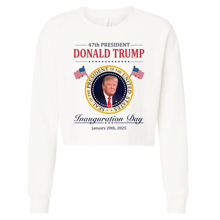 Donald Trump 4th President Inauguration Day Cropped Pullover Crew