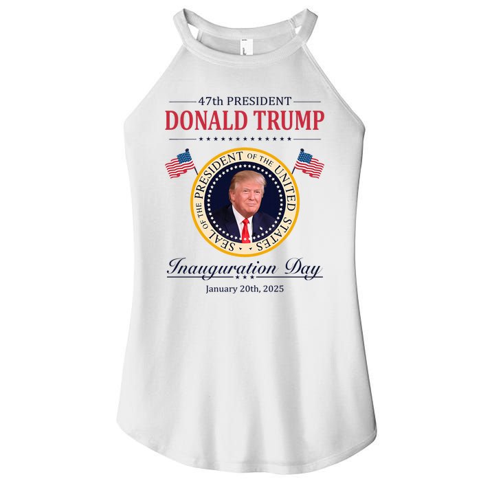 Donald Trump 4th President Inauguration Day Women's Perfect Tri Rocker Tank