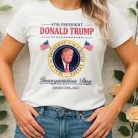Donald Trump 4th President Inauguration Day Womens T-Shirt