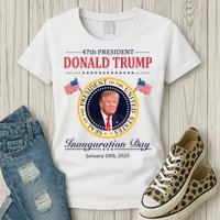 Donald Trump 4th President Inauguration Day Womens T-Shirt