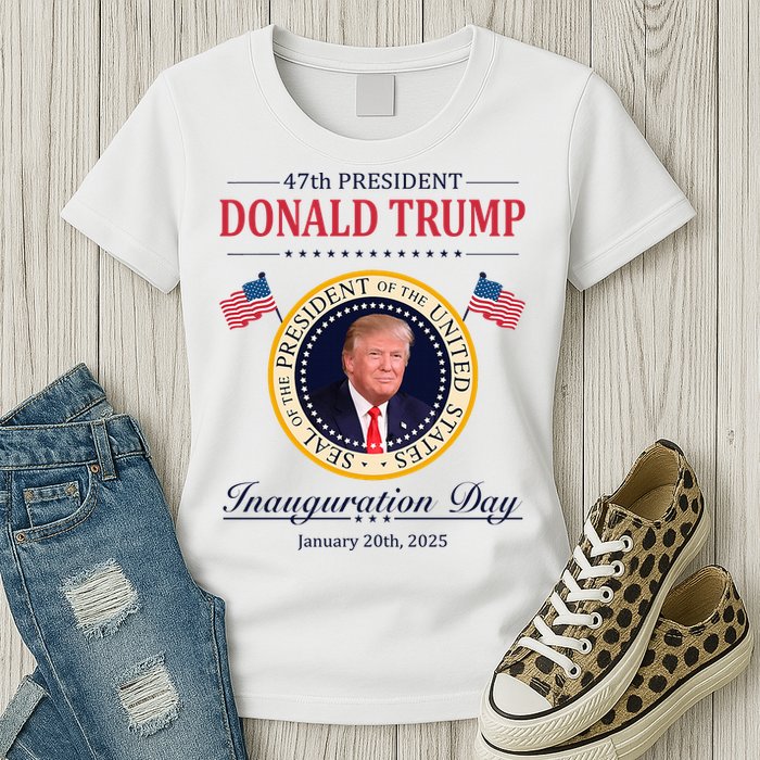 Donald Trump 4th President Inauguration Day Womens T-Shirt