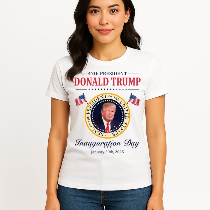 Donald Trump 4th President Inauguration Day Womens T-Shirt