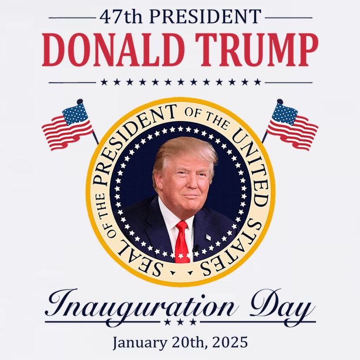 Donald Trump 4th President Inauguration Day Womens T-Shirt