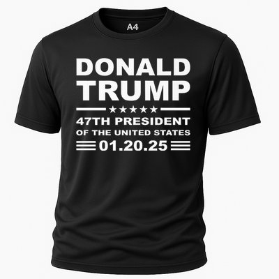 Donald Trump 47th President 2025 Inauguration Usa Patriotic Cooling Performance Crew T-Shirt