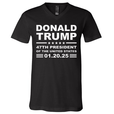 Donald Trump 47th President 2025 Inauguration Usa Patriotic V-Neck T-Shirt