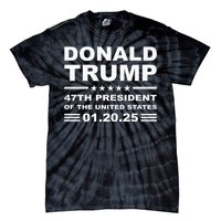 Donald Trump 47th President 2025 Inauguration Usa Patriotic Tie-Dye T-Shirt