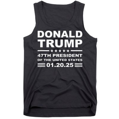 Donald Trump 47th President 2025 Inauguration Usa Patriotic Tank Top