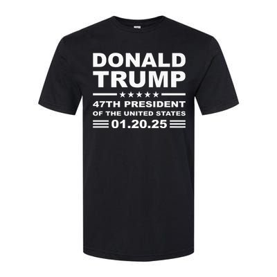 Donald Trump 47th President 2025 Inauguration Usa Patriotic Softstyle CVC T-Shirt