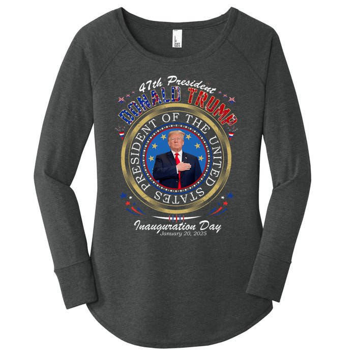 Donald Trump 47th President Inauguration 2025 Supporters Women's Perfect Tri Tunic Long Sleeve Shirt