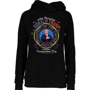 Donald Trump 47th President Inauguration 2025 Supporters Womens Funnel Neck Pullover Hood