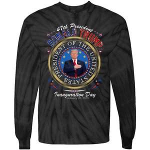 Donald Trump 47th President Inauguration 2025 Supporters Tie-Dye Long Sleeve Shirt