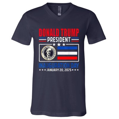 Donald Trump 47th President Inauguration Day January 20 2025 V-Neck T-Shirt