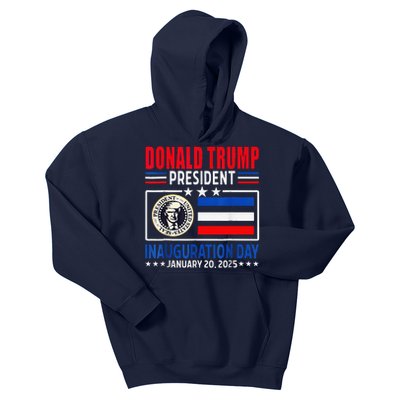 Donald Trump 47th President Inauguration Day January 20 2025 Kids Hoodie