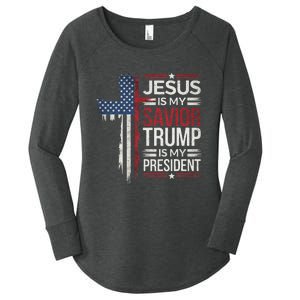 Donald Trump 47th President Inauguration Day 2025 Fans Women's Perfect Tri Tunic Long Sleeve Shirt