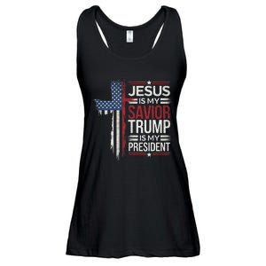 Donald Trump 47th President Inauguration Day 2025 Fans Ladies Essential Flowy Tank