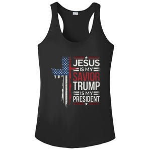 Donald Trump 47th President Inauguration Day 2025 Fans Ladies PosiCharge Competitor Racerback Tank