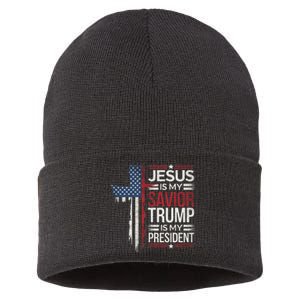 Donald Trump 47th President Inauguration Day 2025 Fans Sustainable Knit Beanie