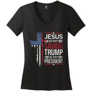 Donald Trump 47th President Inauguration Day 2025 Fans Women's V-Neck T-Shirt