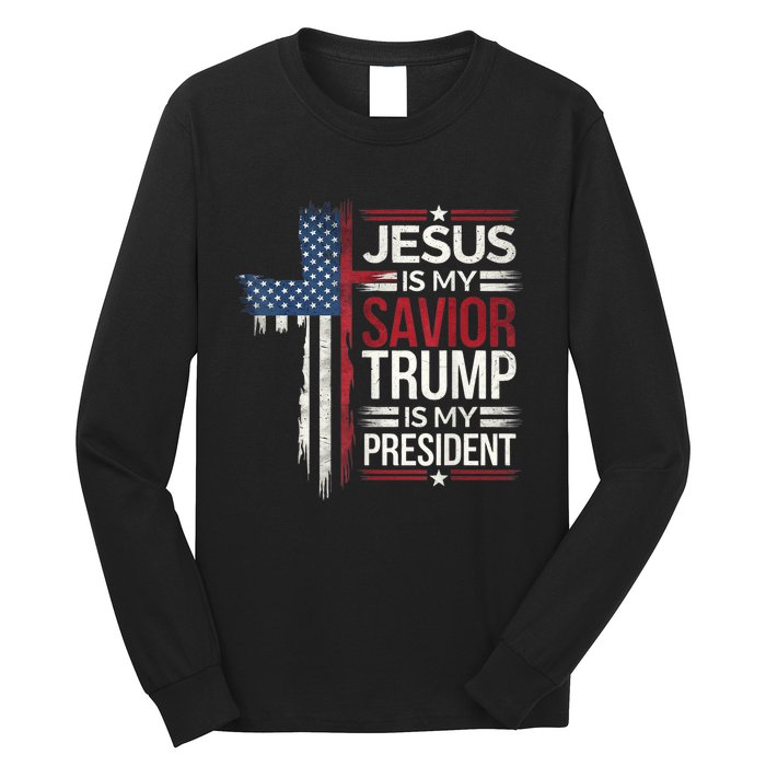 Donald Trump 47th President Inauguration Day 2025 Fans Long Sleeve Shirt