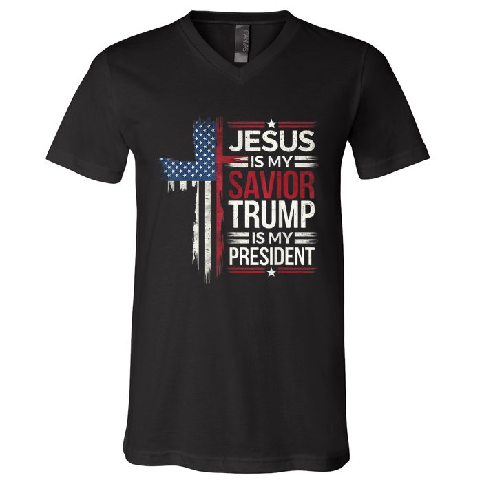 Donald Trump 47th President Inauguration Day 2025 Fans V-Neck T-Shirt