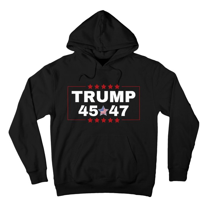 Donald Trump 45 47th Us President Maga Won Election 2024 Hoodie