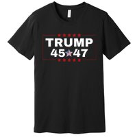 Donald Trump 45 47th Us President Maga Won Election 2024 Premium T-Shirt