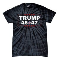 Donald Trump 45 47th Us President Maga Won Election 2024 Tie-Dye T-Shirt