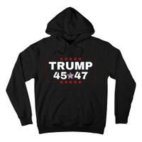 Donald Trump 45 47th Us President Maga Won Election 2024 Tall Hoodie