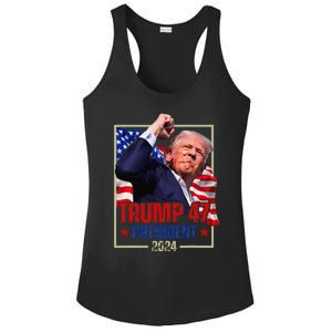 Donald Trump 47 President 2024 Trump Inauguration Day Ladies PosiCharge Competitor Racerback Tank