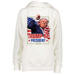 Donald Trump 47 President 2024 Trump Inauguration Day Womens Funnel Neck Pullover Hood