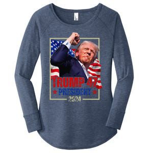 Donald Trump 47 President 2024 Trump Inauguration Day Women's Perfect Tri Tunic Long Sleeve Shirt