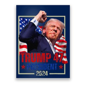 Donald Trump 47 President 2024 Trump Inauguration Day Poster