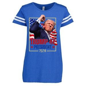 Donald Trump 47 President 2024 Trump Inauguration Day Enza Ladies Jersey Football T-Shirt