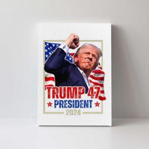 Donald Trump 47 President 2024 Trump Inauguration Day Canvas