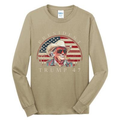 Donald Trump 47 Usa President 2024 Trump 47 President Tall Long Sleeve T-Shirt