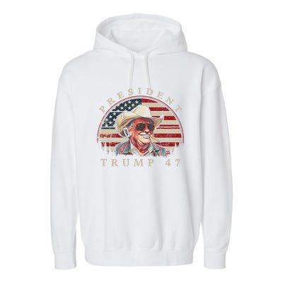 Donald Trump 47 Usa President 2024 Trump 47 President Garment-Dyed Fleece Hoodie