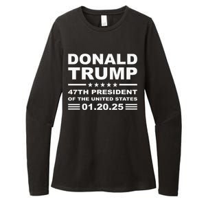 Donald Trump 47th President 2025 Inauguration Usa Patriotic Womens CVC Long Sleeve Shirt