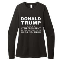 Donald Trump 47th President 2025 Inauguration Usa Patriotic Womens CVC Long Sleeve Shirt