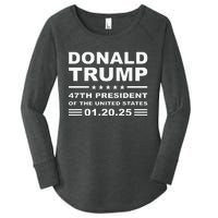 Donald Trump 47th President 2025 Inauguration Usa Patriotic Women's Perfect Tri Tunic Long Sleeve Shirt