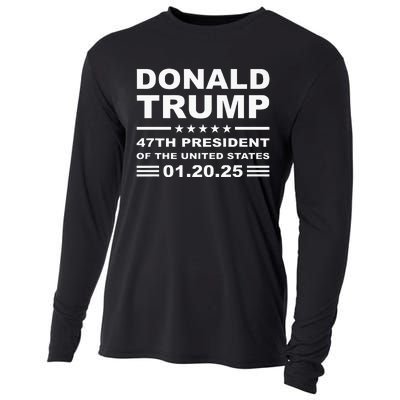 Donald Trump 47th President 2025 Inauguration Usa Patriotic Cooling Performance Long Sleeve Crew