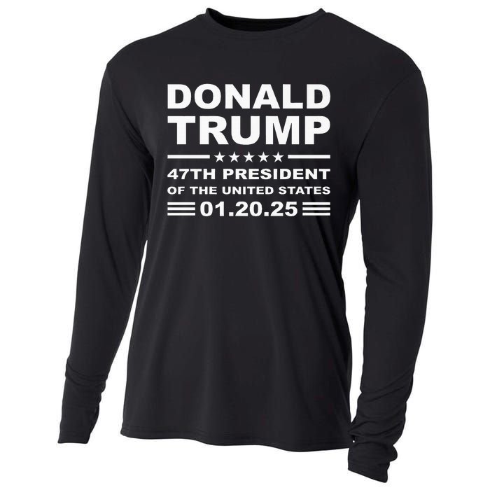 Donald Trump 47th President 2025 Inauguration Usa Patriotic Cooling Performance Long Sleeve Crew