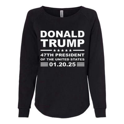 Donald Trump 47th President 2025 Inauguration Usa Patriotic Womens California Wash Sweatshirt