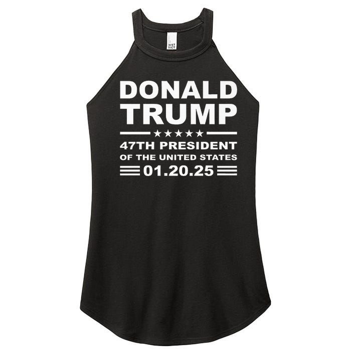 Donald Trump 47th President 2025 Inauguration Usa Patriotic Women's Perfect Tri Rocker Tank