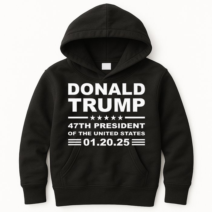 Donald Trump 47th President 2025 Inauguration Usa Patriotic Kids Hoodie