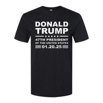 Donald Trump 47th President 2025 Inauguration Usa Patriotic Softstyle CVC T-Shirt