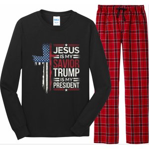 Donald Trump 47th President Inauguration Day 2025 Fan Design Long Sleeve Pajama Set